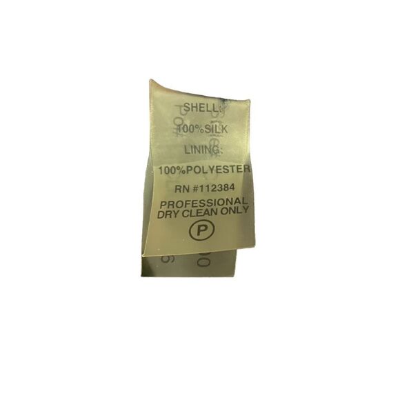 CALVIN Klein A Line Dress Silk Sleeveless Navy Blue V Neck Womens 2 - Picture 7 of 8